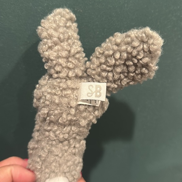 Woolly Bunnie Post Rattle gray STEPHAN BABY - Picture 4 of 8